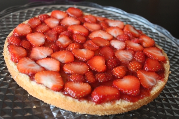 Strawberry cake - layer 1